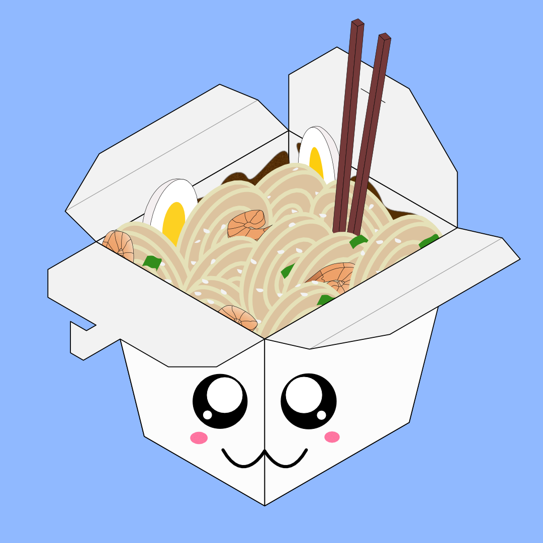 Happy Takeout Noodle Box