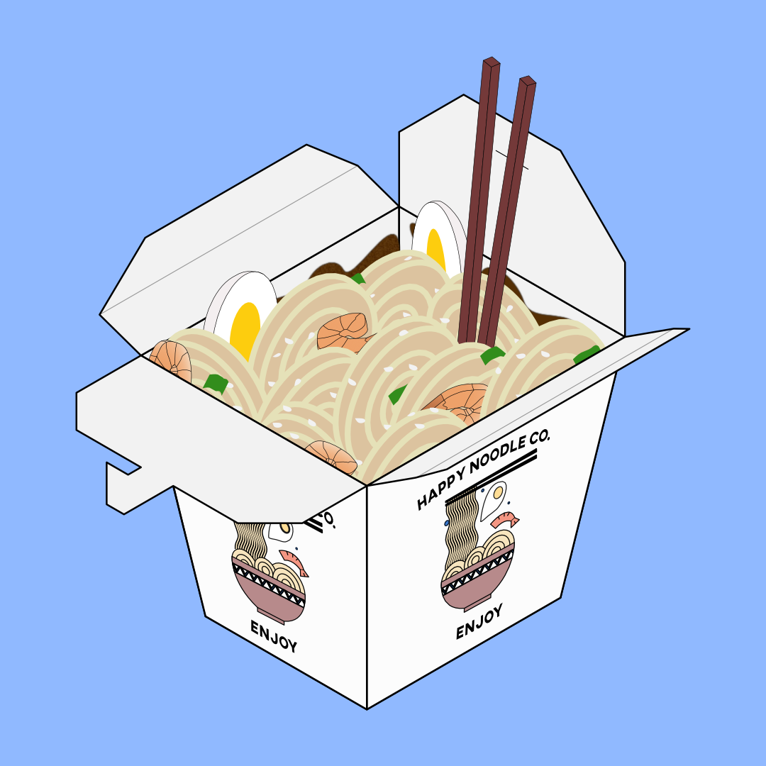 Takeout Noodles with logo